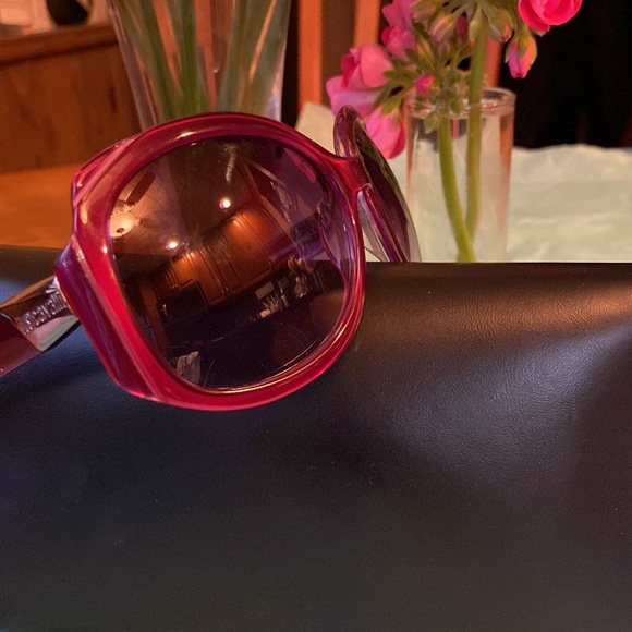 Just Cavalli Gorgeous Shiny DarkRed LogoFramesGraduatedDarkRedLenses Sunglasses - Picture 12 of 15